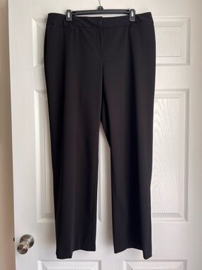 Liz Claiborne Audra Black Straight Leg Dress Pants - Size 14